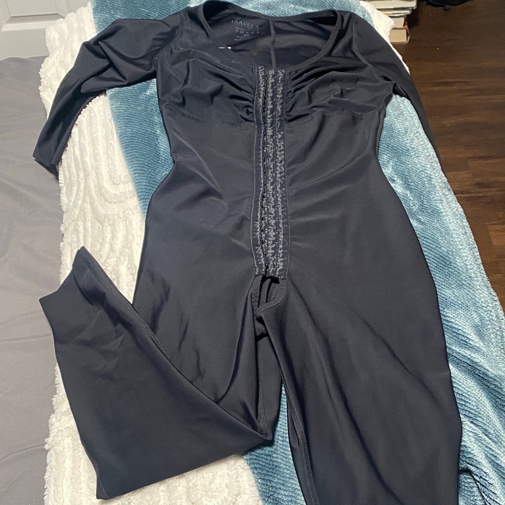 Isavela Black Long Sleeve Jumpsuit